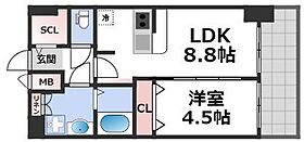 ベイサイドパークOSAKAノースレジデンシス  ｜ 大阪府大阪市港区波除2丁目（賃貸マンション1LDK・11階・34.20㎡） その2