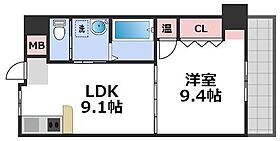 ルミエール堂ヶ芝  ｜ 大阪府大阪市天王寺区堂ケ芝1丁目11-23（賃貸マンション1LDK・8階・43.15㎡） その2