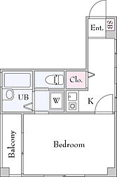 メゾン・TRK 1Kの間取図画像