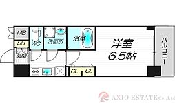 S-RESIDENCE新大阪Rish 2階1Kの間取り