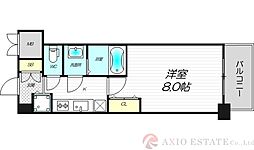 スプランディッド新大阪EAST 3階1Kの間取り