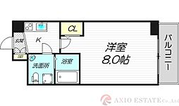 SEST新大阪 8階1Kの間取り