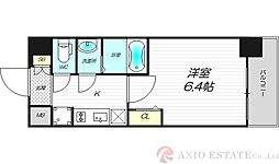 プレサンス西中島南方セレスト 6階1Kの間取り