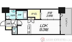 セレニテ新大阪プリエ 4階1LDKの間取り