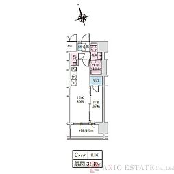 スプランディッドライズ新大阪ノース 1LDKの間取図画像