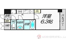 スプランディッド5 1Kの間取図画像