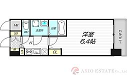 COMFORIA江坂広芝町 1Kの間取図画像
