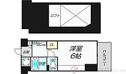 エステムコート新大阪3ステーションプラザ 1Kの間取図画像