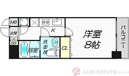 ラナップスクエア新大阪 1Kの間取図画像