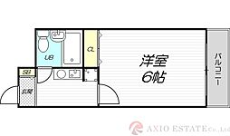 マンハッタンヒルズ ワンルームの間取図画像