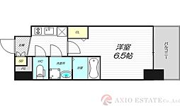 エスリードレジデンス ザ・グラン大阪ノア 1Kの間取図画像