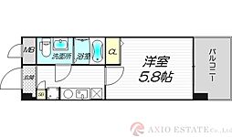 アーデン新大阪 1Kの間取図画像