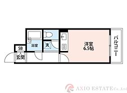 マイルド新大阪レジデンス3号館 ワンルームの間取図画像
