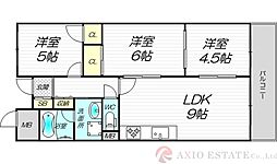 久光マンション 3LDKの間取図画像