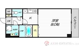 リセス・コート2 1Kの間取図画像