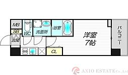 スプランディッド2 1Kの間取図画像