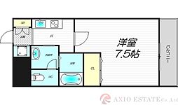 ルミエール新大阪 1Kの間取図画像