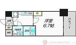 アドバンス新大阪ラシュレ 1Kの間取図画像