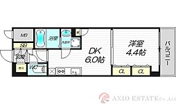 セントロイヤルクラブ新大阪 1DKの間取図画像