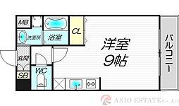 Comforespa新大阪 ワンルームの間取図画像