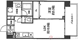 シャーメゾンサクセス新大阪 1LDKの間取図画像