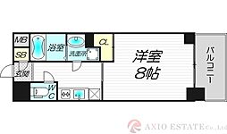 エイペックス新大阪 1Kの間取図画像