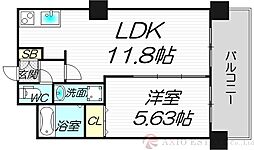 ノルデンタワー新大阪プレミアム 1LDKの間取図画像