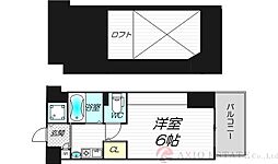 エステムコート新大阪3ステーションプラザ 1Kの間取図画像