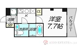 セレニテ新大阪弐番館 1Kの間取図画像