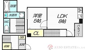 casa塚本  ｜ 大阪府大阪市淀川区塚本4丁目9-5（賃貸アパート1LDK・3階・46.12㎡） その2