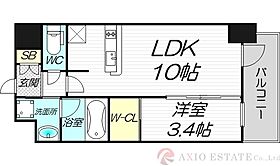 ズーノクルーズ江坂  ｜ 大阪府吹田市垂水町3丁目23-25（賃貸マンション1LDK・9階・33.37㎡） その2