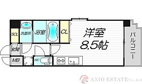 プレサンス神崎川ファインブレス  ｜ 大阪府大阪市淀川区三津屋北2丁目（賃貸マンション1R・7階・25.46㎡） その2