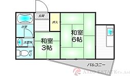 藤マンション 4階/-