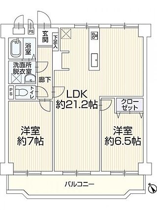全室南面バルコ...