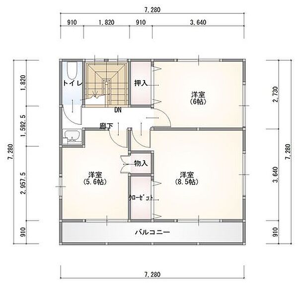 間取りを拡大表示