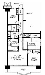 アークビュー金沢八景 3LDKの間取図画像