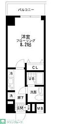 レジディア桜上水 1Kの間取図画像