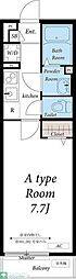 リブリ・ANGEL狛江3 1Kの間取図画像