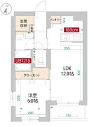 シンセーロ 1LDKの間取図画像