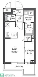 ブランシエスタ用賀 1LDKの間取図画像