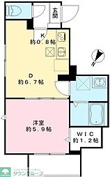 カームコートK 2LDKの間取図画像