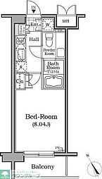 レジディア用賀 1Kの間取図画像