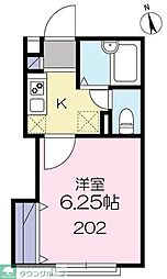 マイコート梅ヶ丘 1Kの間取図画像