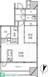 GRANPASEO明大前 1LDKの間取図画像