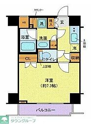 ガリシア用賀 1Kの間取図画像
