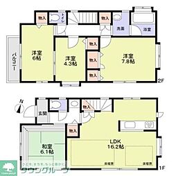 世田谷区桜上水3丁目戸建 1階4LDKの間取り