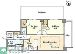 センチュリー尾山台グレイス 5階1SLDKの間取り