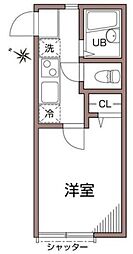 グランエッグス 1階1Kの間取り