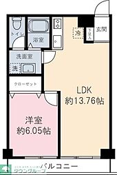 成城学園ビューハイツ 3階1LDKの間取り