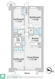 アビティグランデ砧　（Ｃ棟） 2階3LDKの間取り